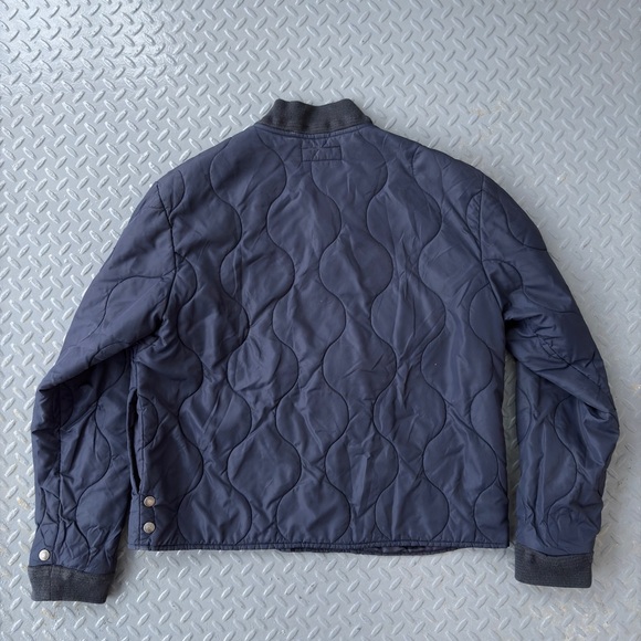 Vintage Ralph Lauren Dark Blue Quilted Bomber Jacket - Picture 4 of 4